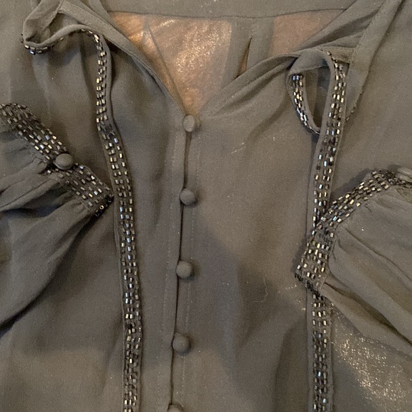 Josie Sheer Silk Blouse - Picture 7 of 9